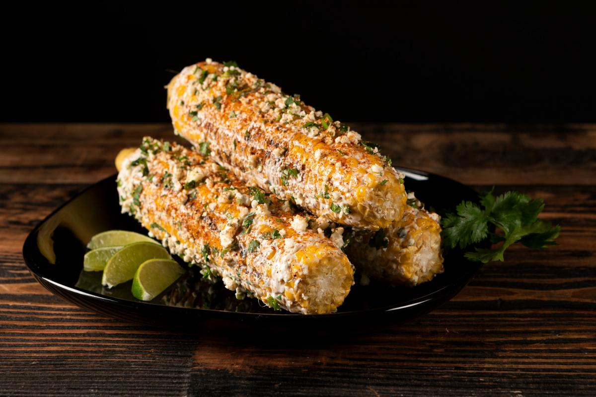 Mexican style street corn on the cob