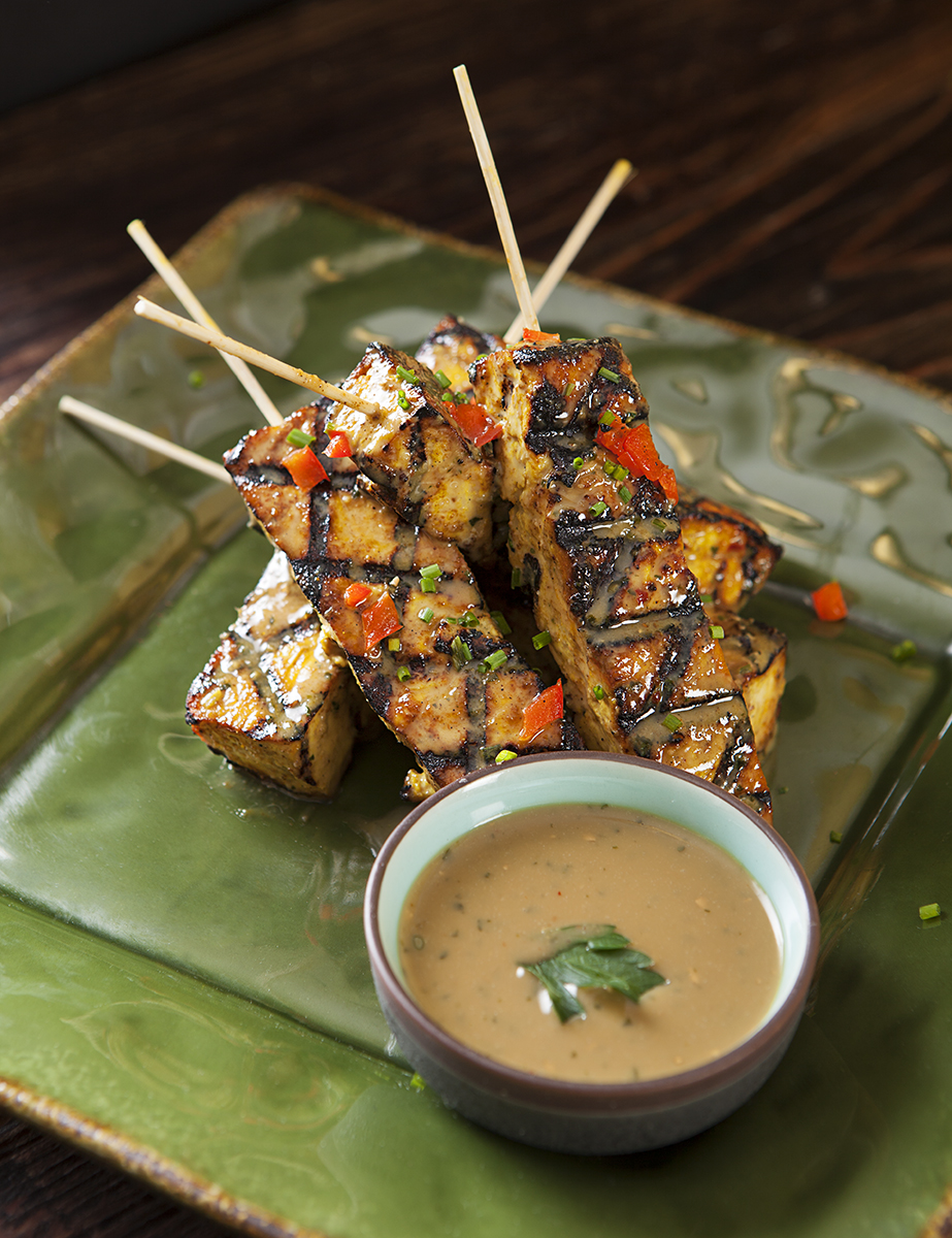 Grilled Savory Tofu Brochettes