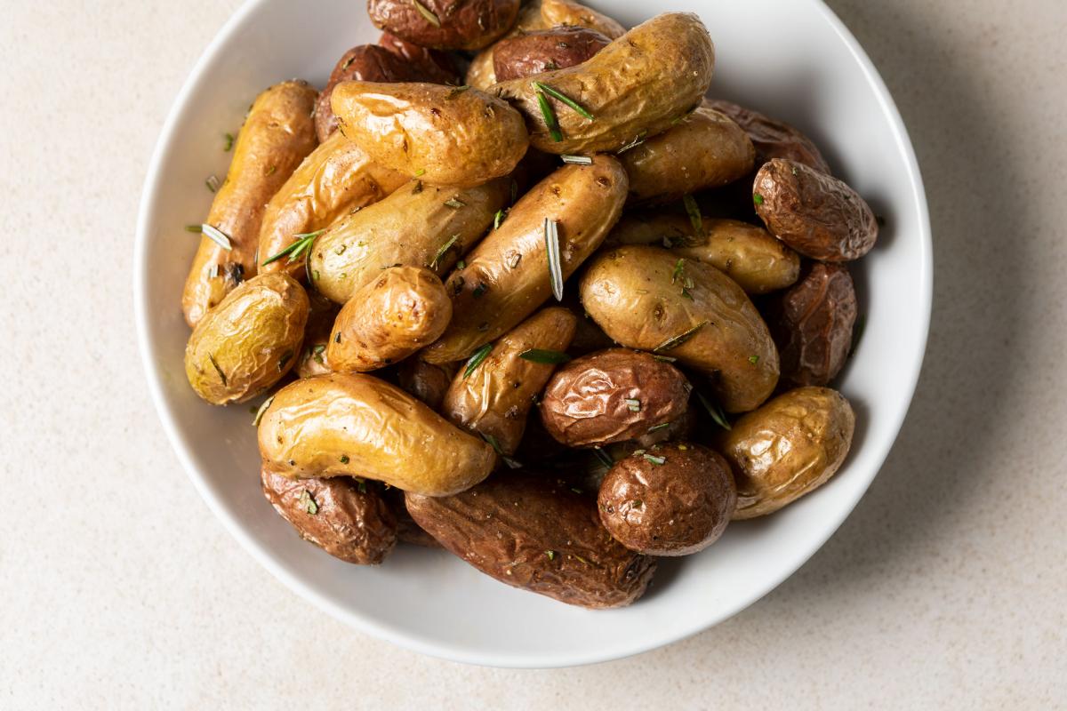 pan-roasted fingerling potatoes