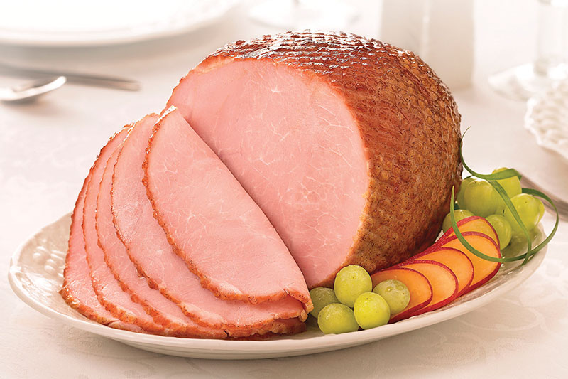 sliced ham