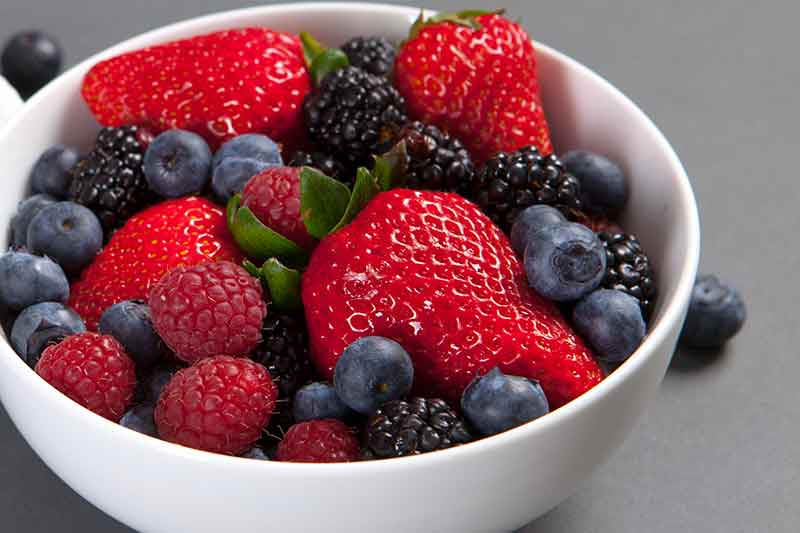 Blueberries, Blackberries and Raspberries